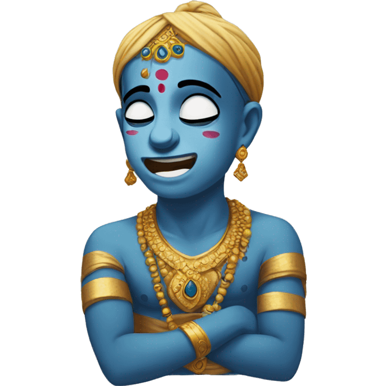 Krishna is crying emoji