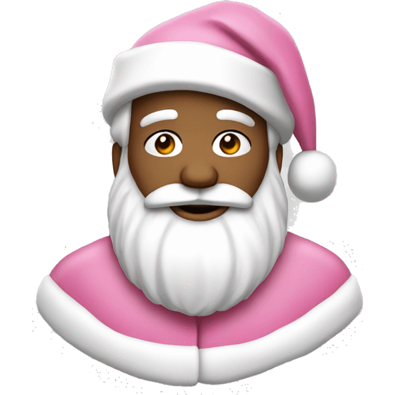 Pink white Santa Claus  emoji