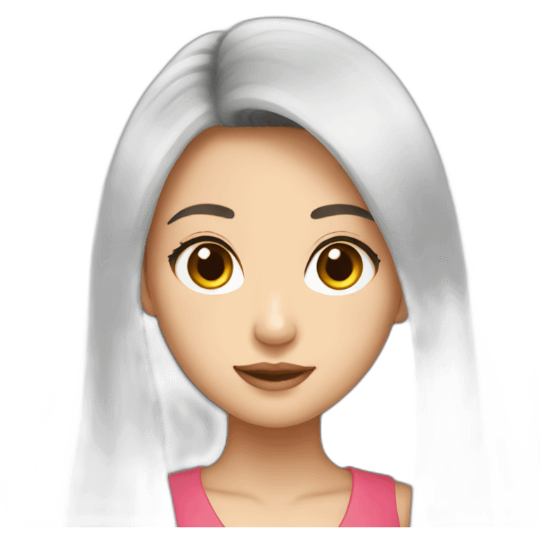 Thailand lady long hair emoji