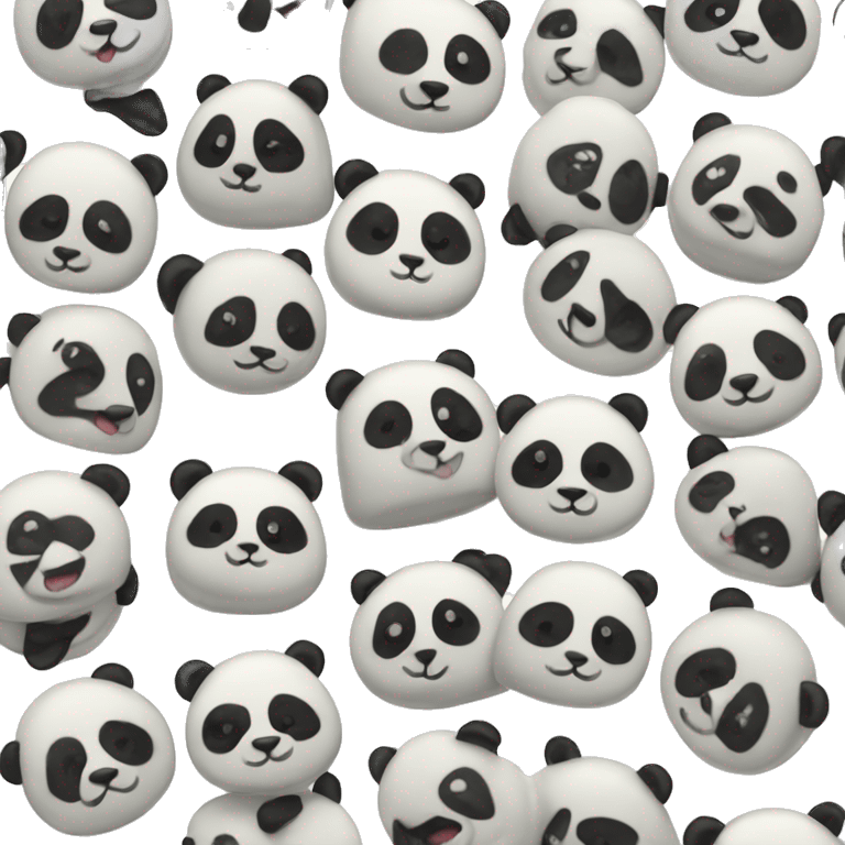 
jelly in the shape of panda bears emoji