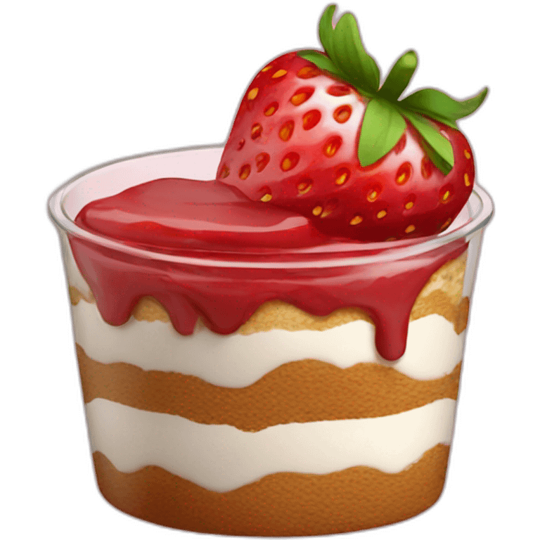 Strawberry Tiramisu emoji