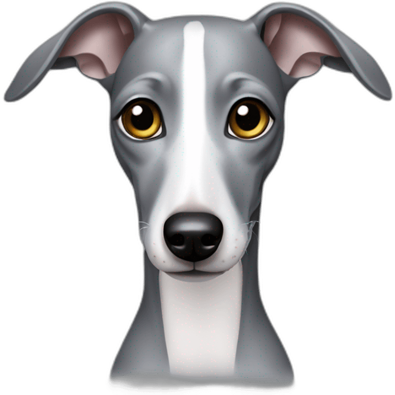 Silver Italian greyhound emoji