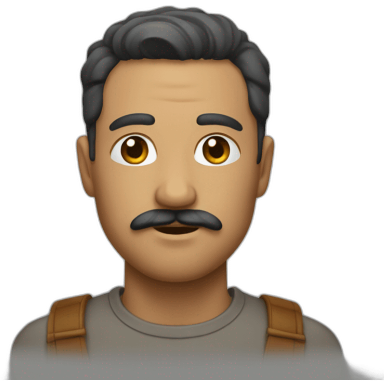 man-with-tiny-vertical-rectangular-mustache emoji