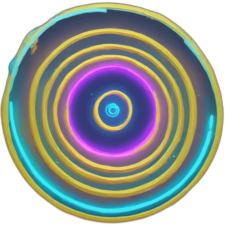 neon spiral portal emoji