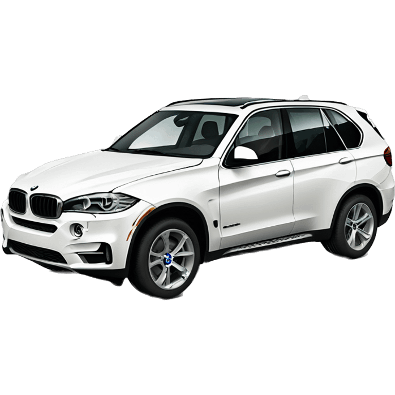 BMW X5 in white  emoji