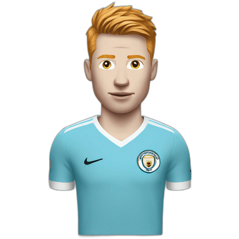 Kevin De Bruyne realistic football player emoji