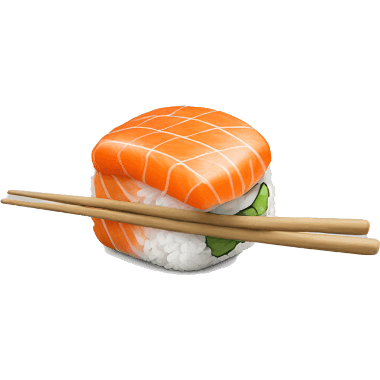 sushi with a face emoji