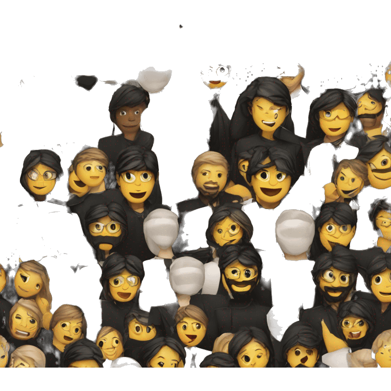 theatre crew in all black with headset on emoji