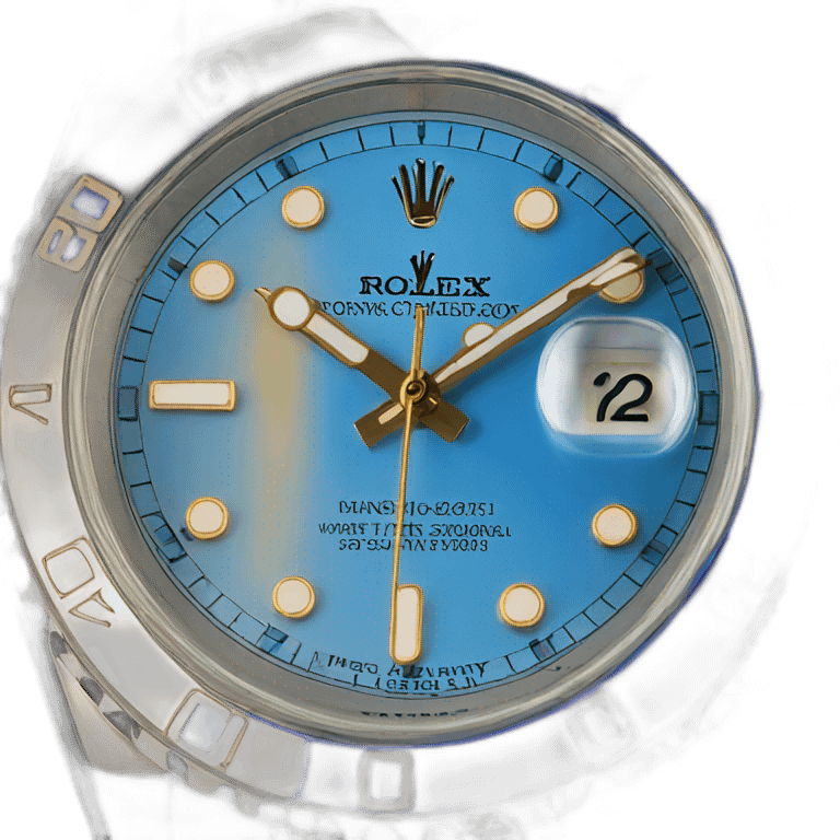 a rolex blue emoji