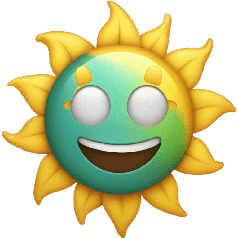 A happy sun emoji emoji