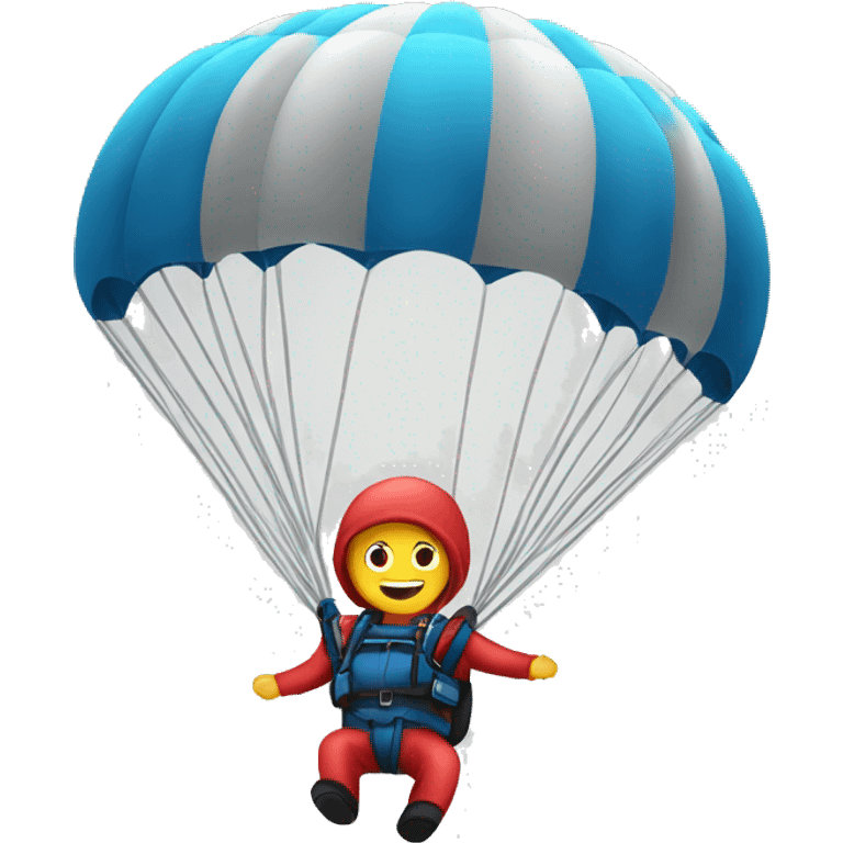 Parachuting  emoji