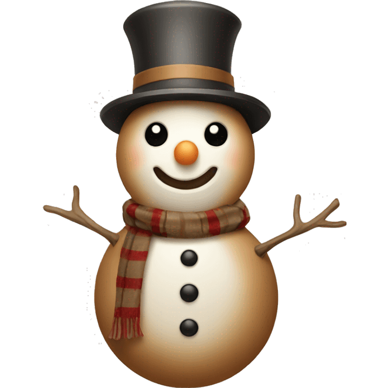 Light brown snowman emoji