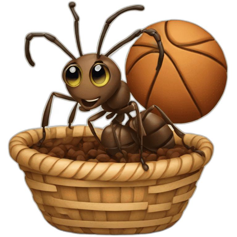 ants who play basket emoji