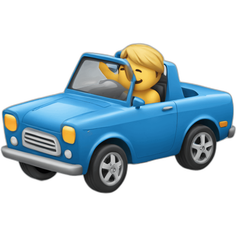 un mecanico reparando un coche emoji