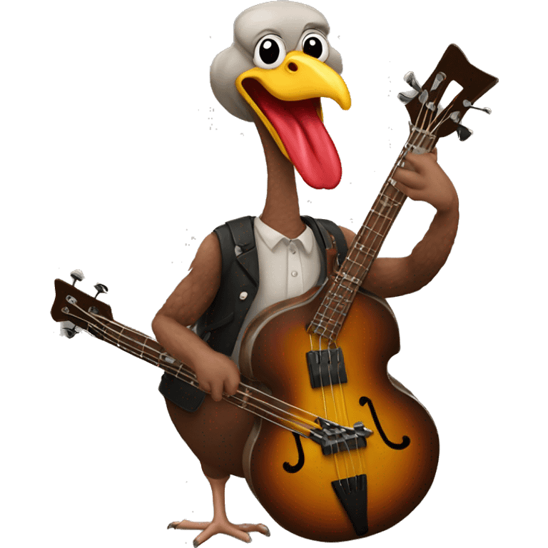 turkey playing bass emoji