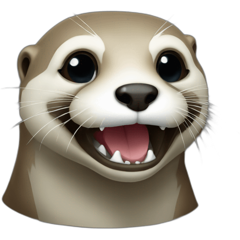 Loutre tête de mort emoji