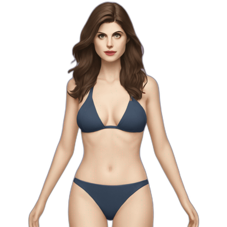 alexandra daddario bikini emoji