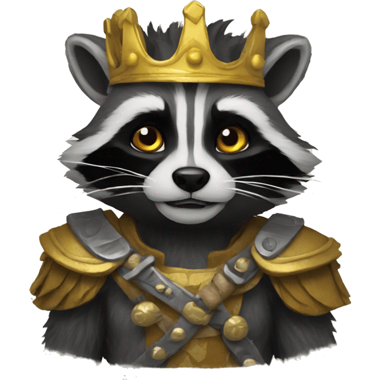 racoon king emoji