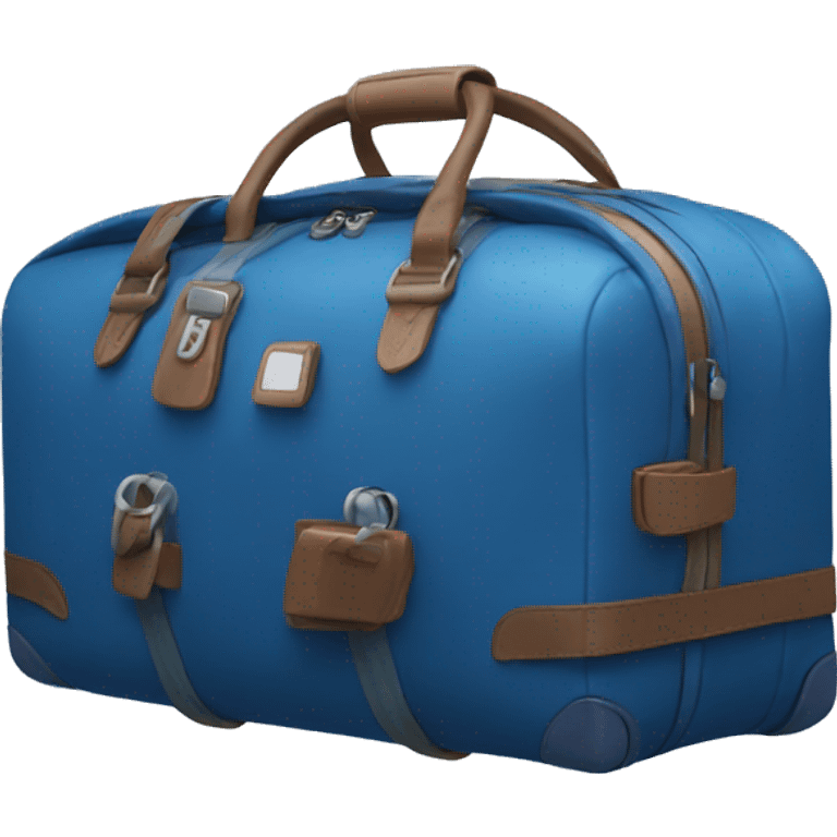 Travel bag blue  emoji