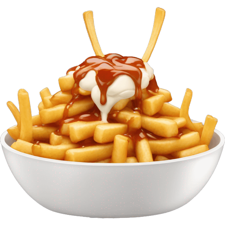 Poutine qui mange des nouilles  emoji