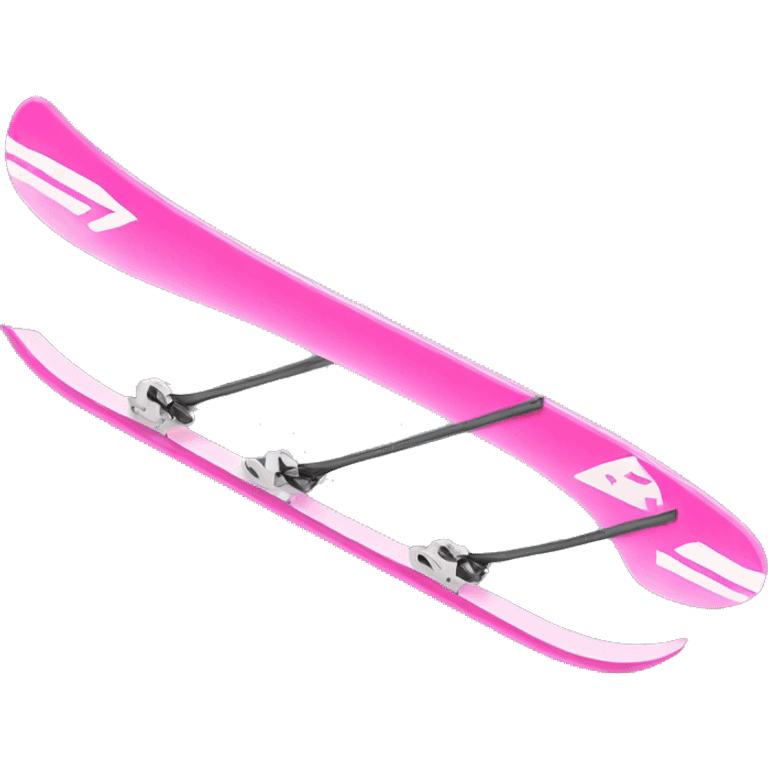 pink skis emoji