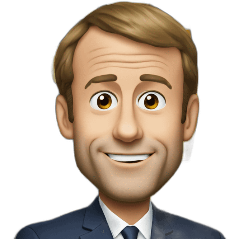 Emmanuel Macron drink beer emoji