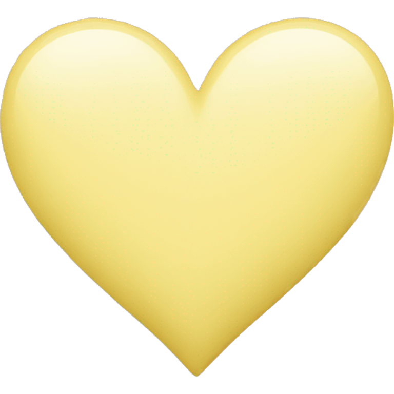 Pastel yellow heart emoji