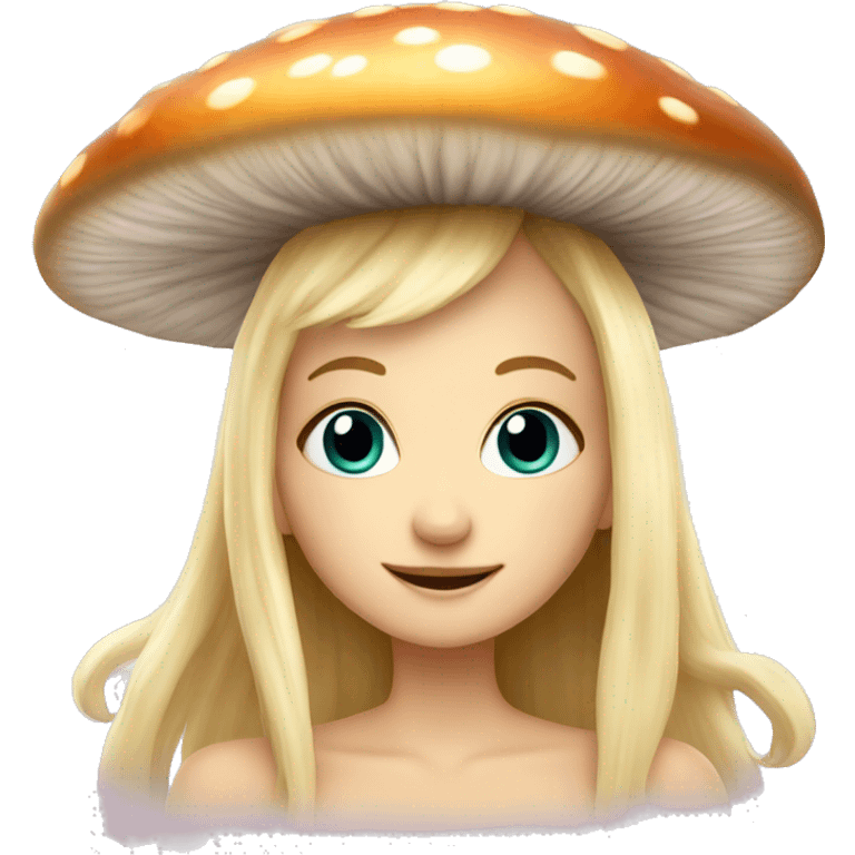 blonde mushroom fairy emoji