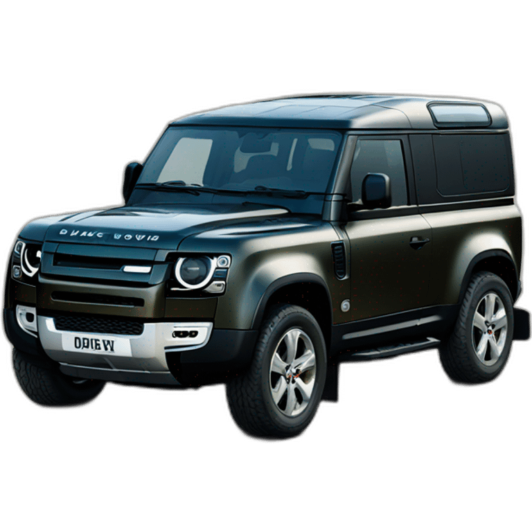 the new landrover defender black emoji