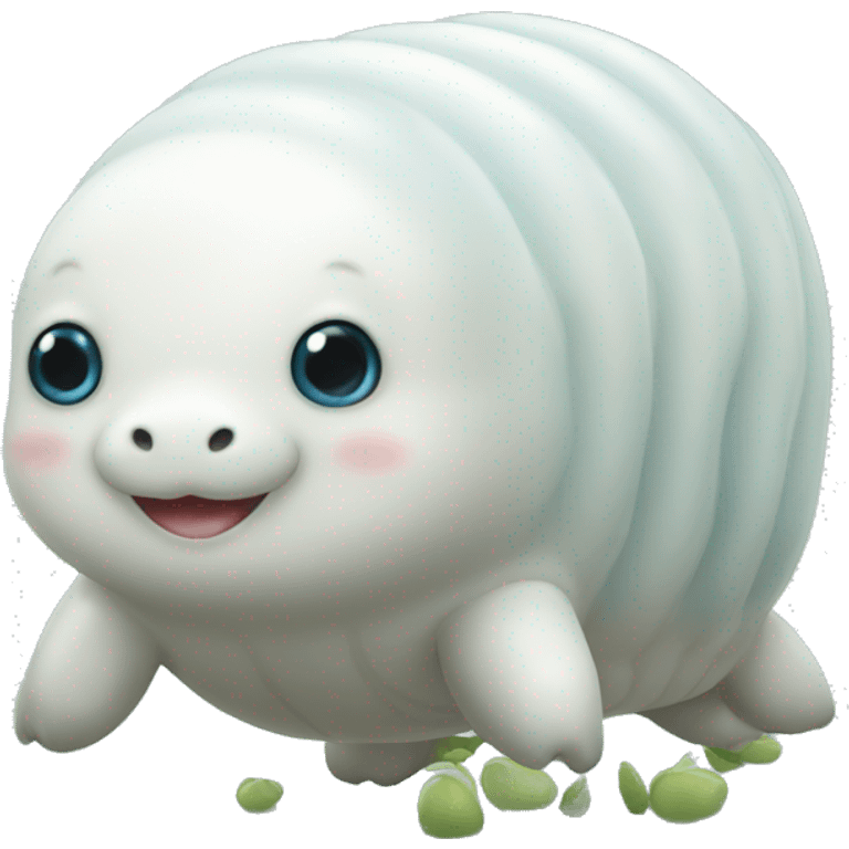 Beluga whale caterpillar bear little legs emoji