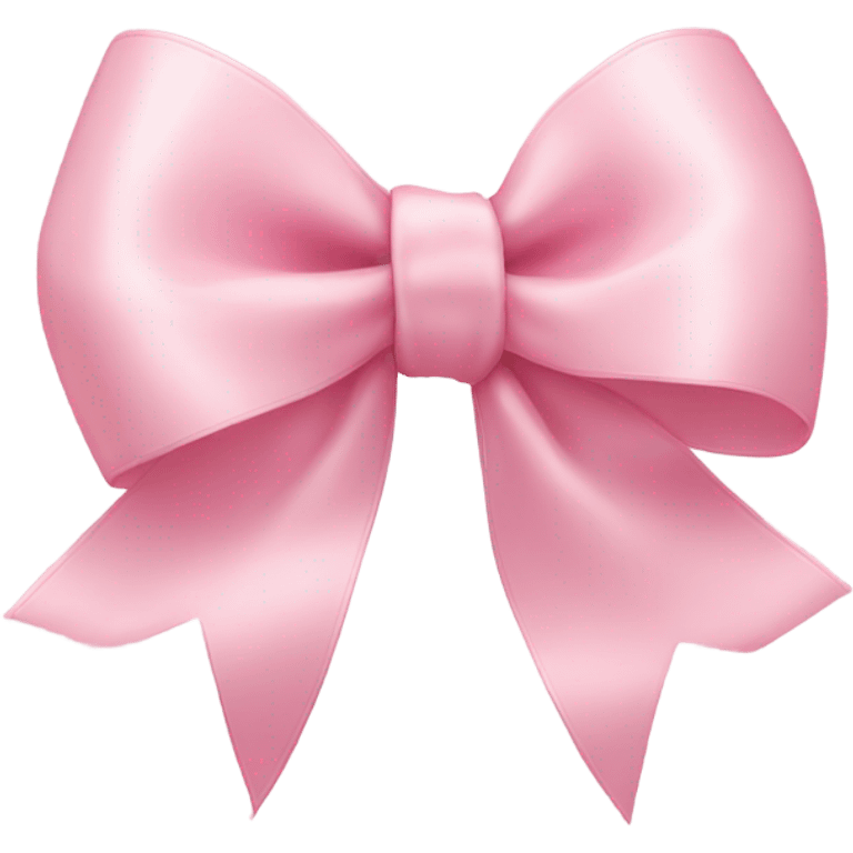 light pink ribbon bow emoji