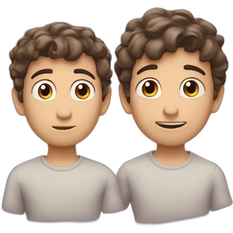 Fred et Lucas coeur emoji