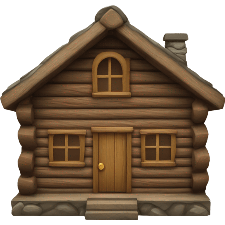 log cabin emoji