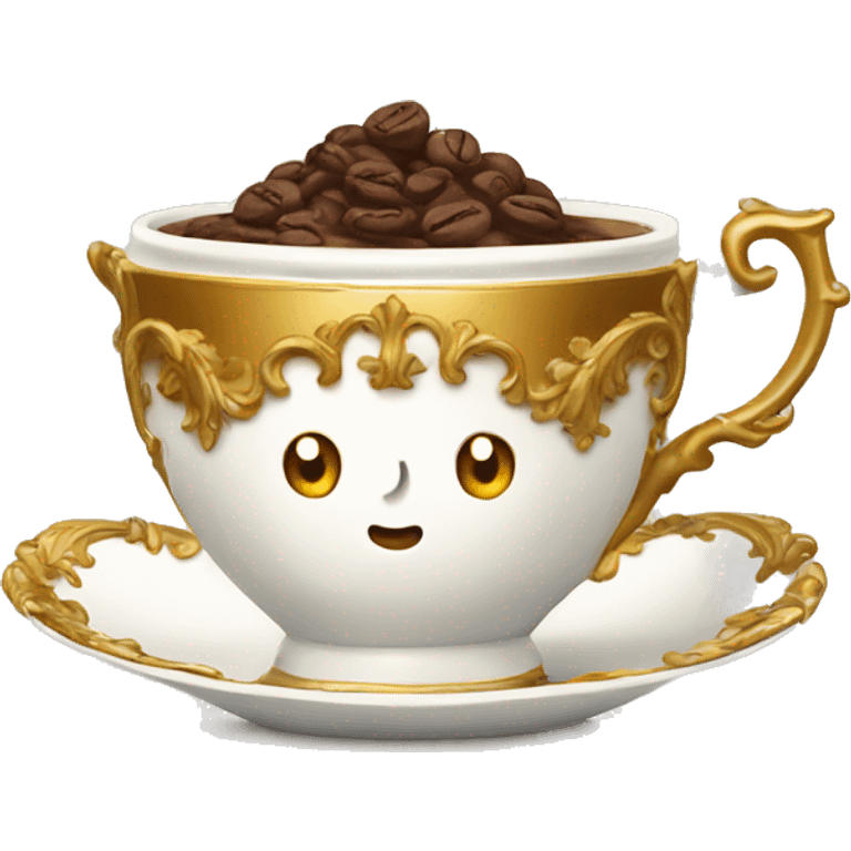 Rococo coffee cup emoji