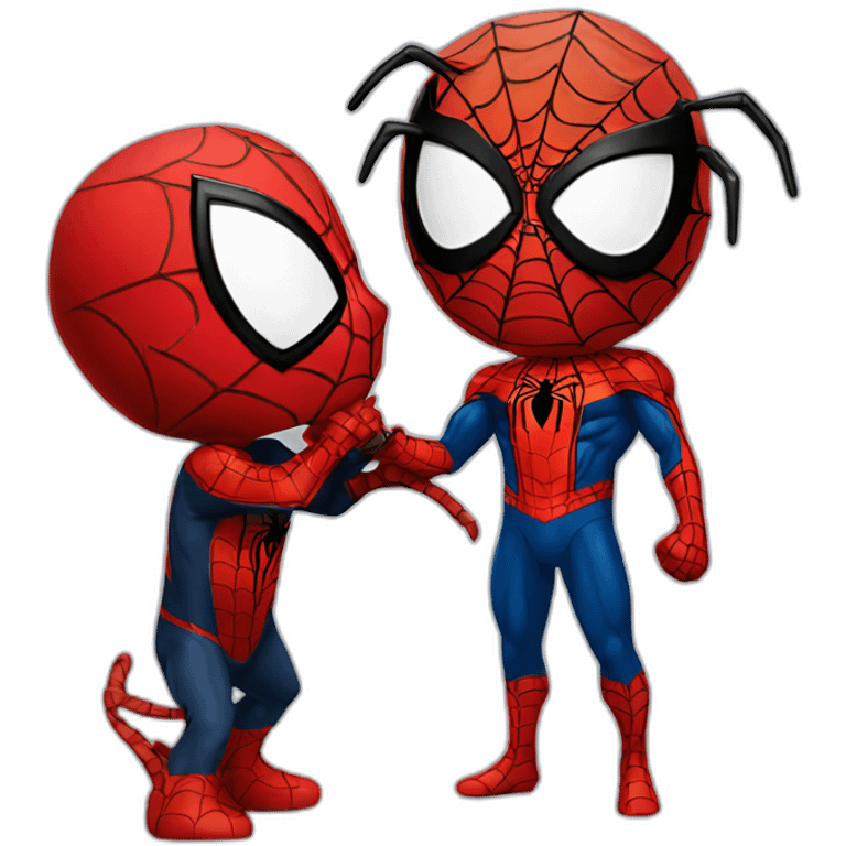 Spider-Man kissing Spider-Man emoji