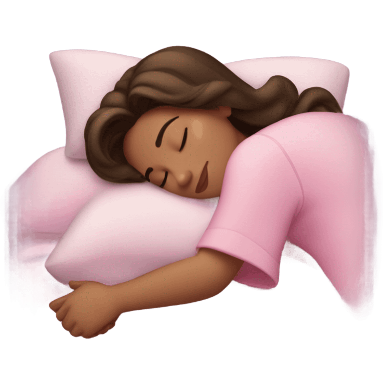 Sleeping brunette beauty Disney emoji