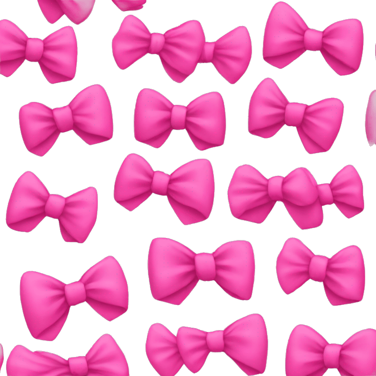 Pink bows emoji