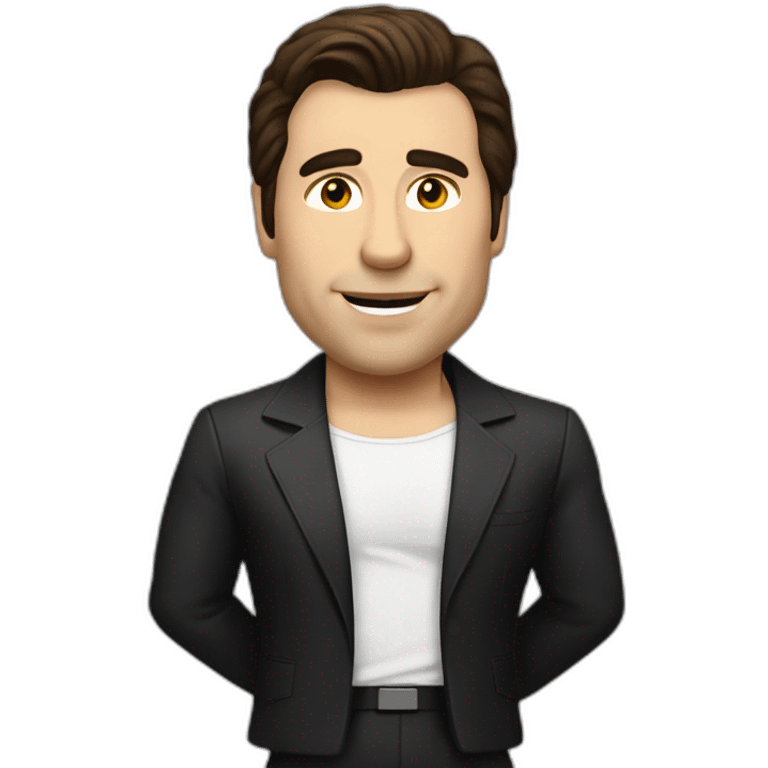 animated joh travolta turning arround emoji