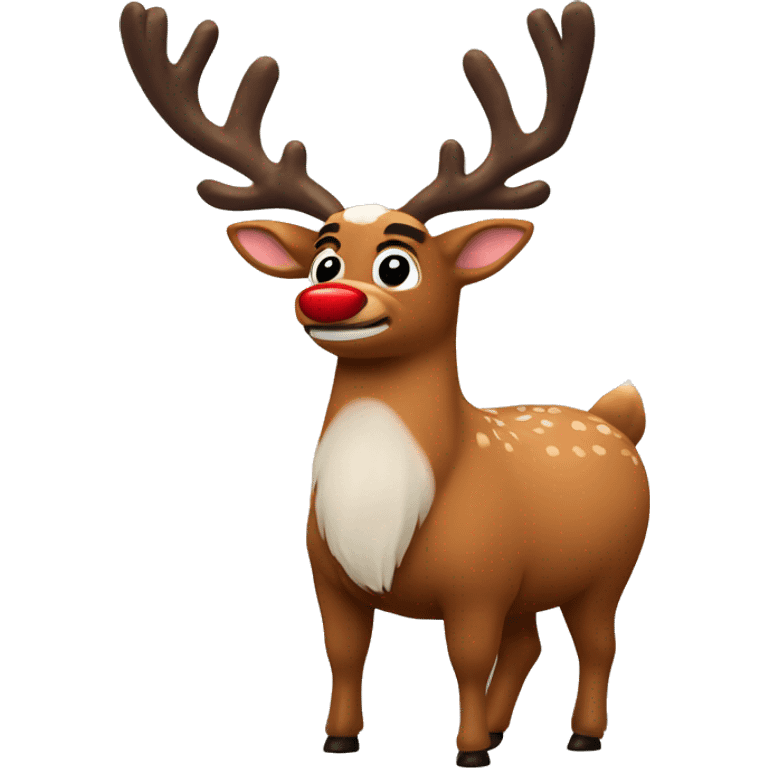 Rudolph the red nosed reindeer emoji