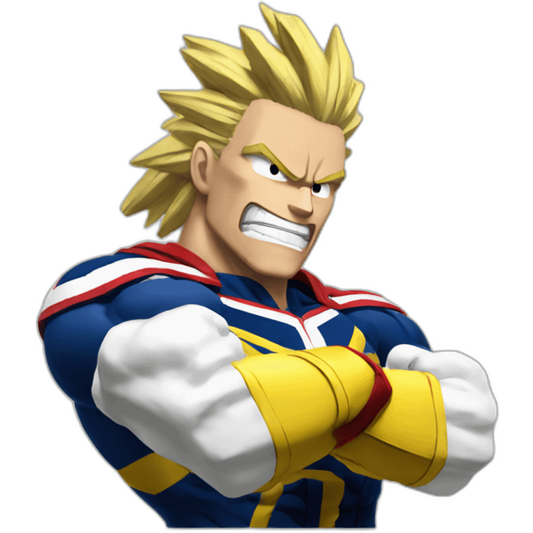 All might doing a fist emoji