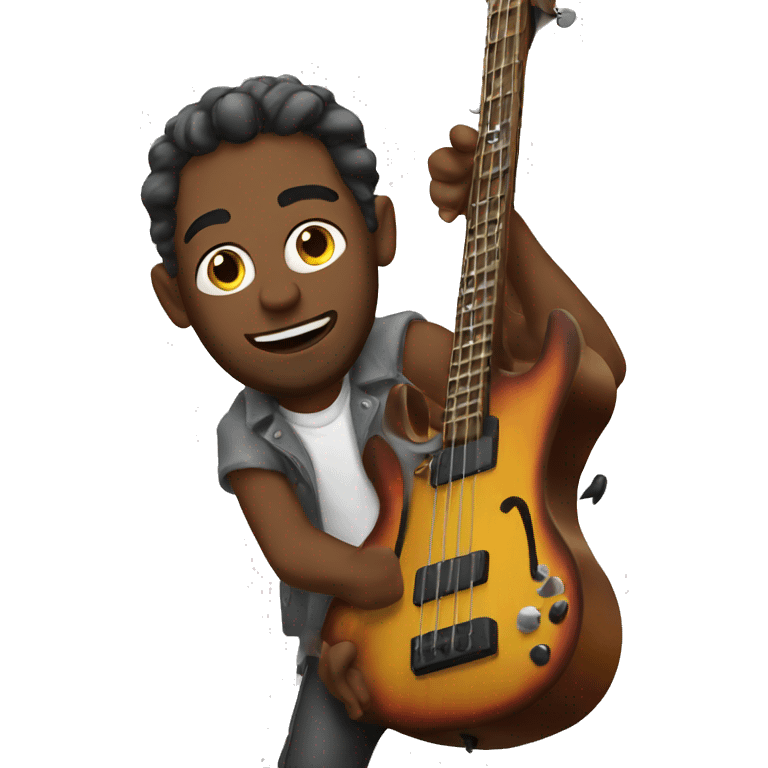 God playing bass emoji