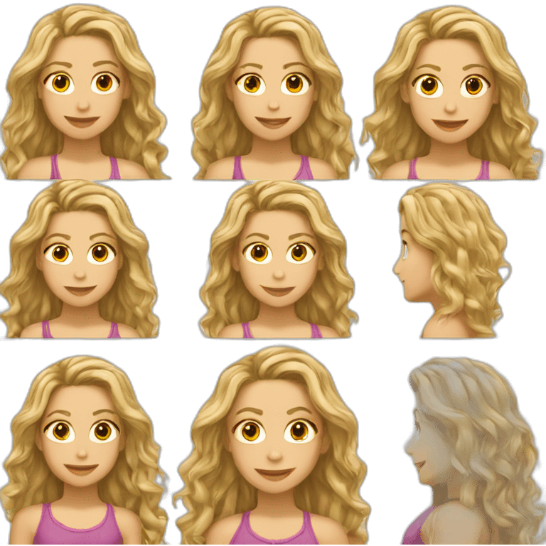 Shakira asombrada La cantante y compositora emoji