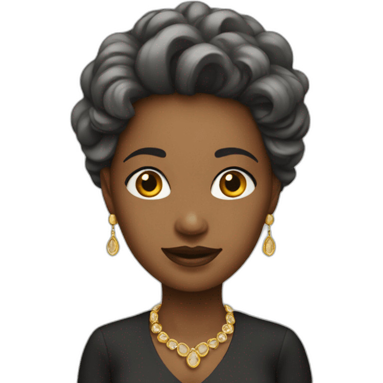 Rich-woman emoji