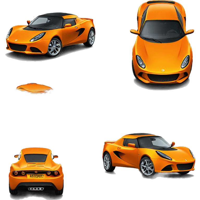 Lotus car orange emoji