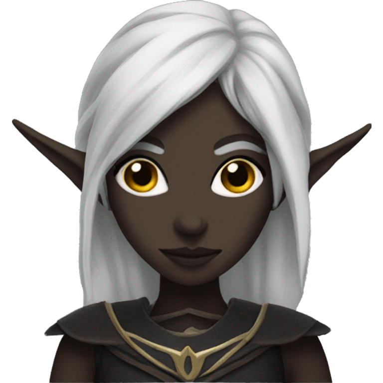 a dark elf girl emoji