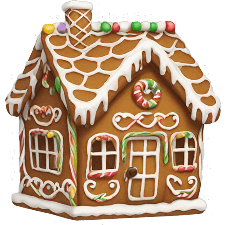 Gingerbread house emoji