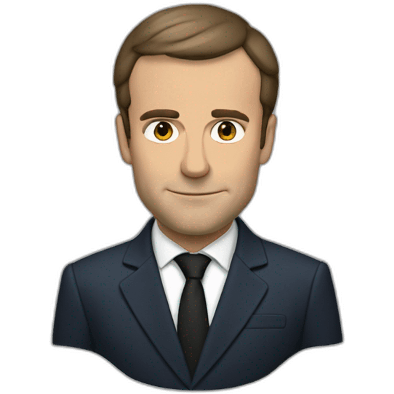 Macron-fume emoji