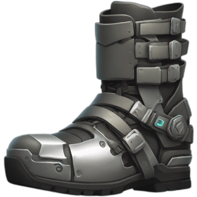 futuristic Technomancer armored boots emoji