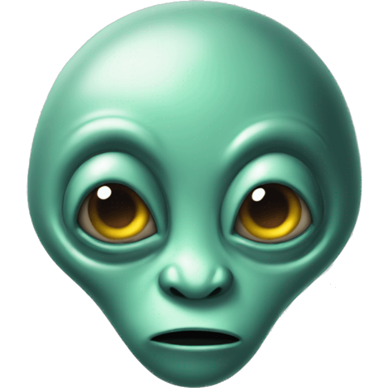 Funny alien emoji