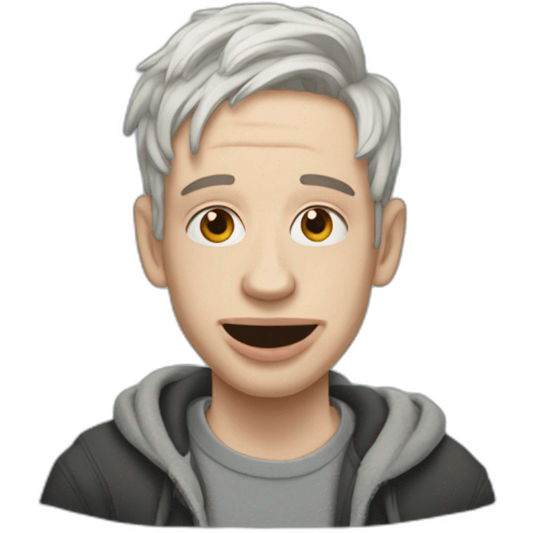 pete davidson with leprosy emoji